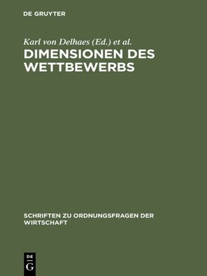 cover image of Dimensionen des Wettbewerbs